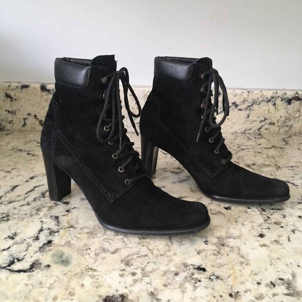 Suede lace up boots - 35.5/US 5.5